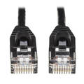Tripp Lite Cat6A 10G Snagless Molded Slim Utp Ethernet Cable (Rj45 M/M), Black,  N261-S20-BK